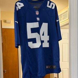 Nike Blue and White Men's Jersey